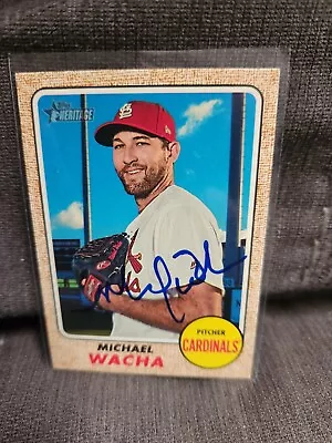Michael Wacha Autograph Signed 2017 Topps Heritage St Louis Cardinals  • $19.99