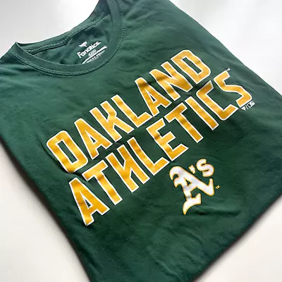 Oakland Athletics A's - Classic Spellout T-Shirt - L - Fanatics - Green - MLB • $16