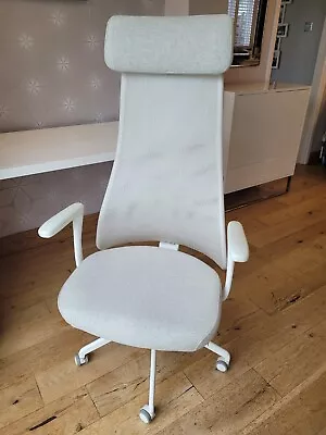 IKEA JÄRVFJÄLLET Office Desk Chair In Beige / Cream • £95