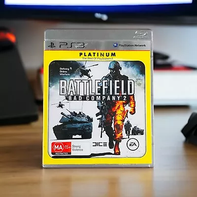 Battlefield: Bad Company 2 Platinum PS3 Original Manual Included Blu-ray Disc • $6.95