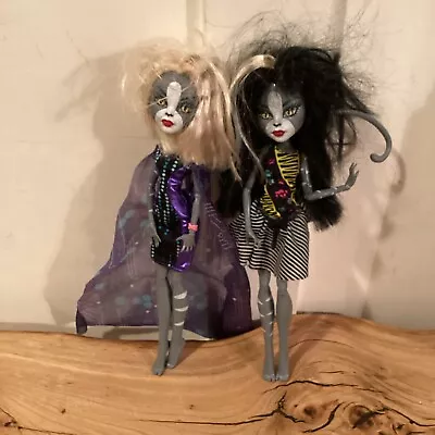 Monster High Meowlody & Purrsephone Werecat Cat Sisters Lot Of 2 Dolls Retired • $59.99