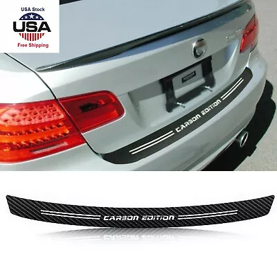 5D Carbon Fiber Car Rear Bumper Edge Protector Corner Trim Sticker Accessories • $12.96