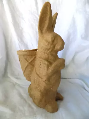 Vintage Paper Mache Easter Rabbit 11 Inches Tall • $16.51