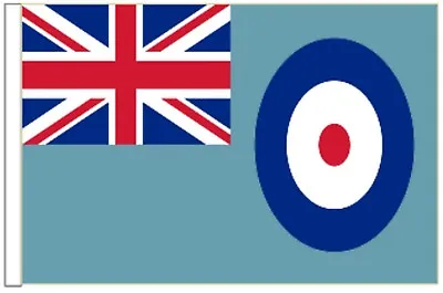 Royal Air Force RAF Ensign Sleeved Courtesy Flag Ideal For Boats 45cm X 30cm • £4.99