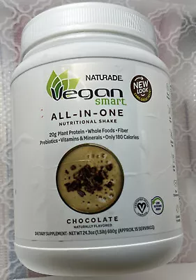 Naturade Vegan Smart  All-In-One Nutritional Shake Chocolate 1.51 Lb Exp 05/24 • $27.24