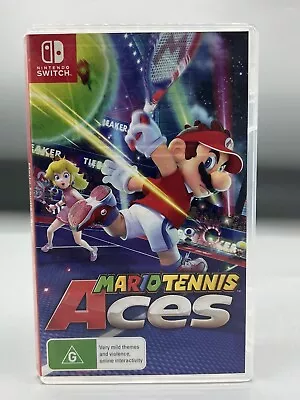 Nintendo Switch Game - Mario Tennis Aces - Great Cond - FREE POST • $60