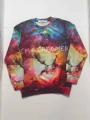 Galaxy Graphic Sweater I'm A Dreamer  Honour Fashion Men Small • £12.78