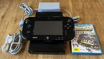Nintendo Wii U Console Black 32GB PAL Bundle - Includes Game FREE POSTAGE • $179