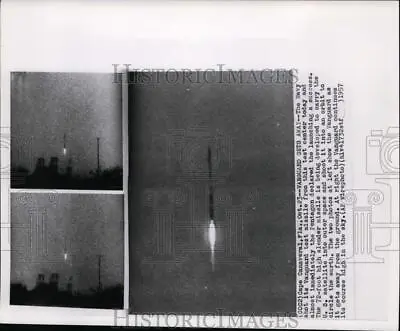 1957 Press Photo Vanguard Test Missile Developed To Carry The U.S.satellite • $16.99