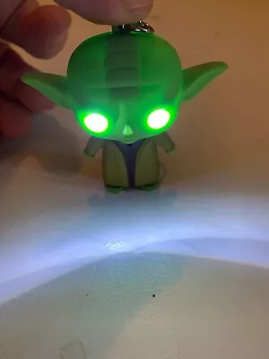 STAR WARS BABY YODA Mandalorian KEYCHAIN+Sound And Light! USA Seller Free Ship • $11.99