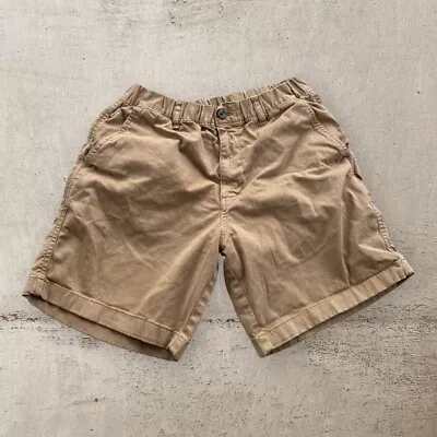 Bearbottom Shorts Mens M Medium Light Brown Khaki 7  Elastic Waist Cotton • $21.99