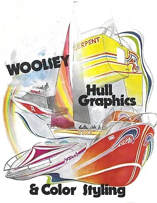 Woolsey Marine Paints Hull Graphics Color Stylings Paint Chips Chart 1978 VTG • $39.50