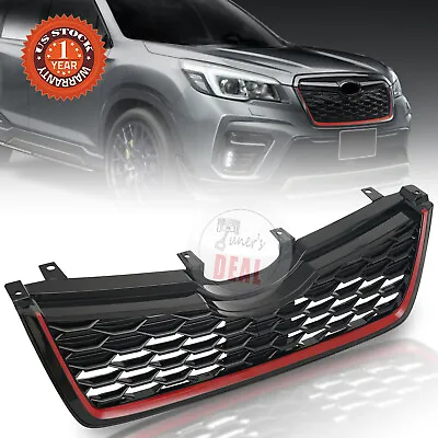 For 2019-2021 Subaru Forester Front Bumper Lower Honeycomb Grille W/Red Trim • $42.99