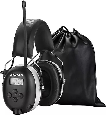 ZOHAN 042 Ear Defenders With Radio AM/FM Digital Safety Ear Protector Muffs • £59.09