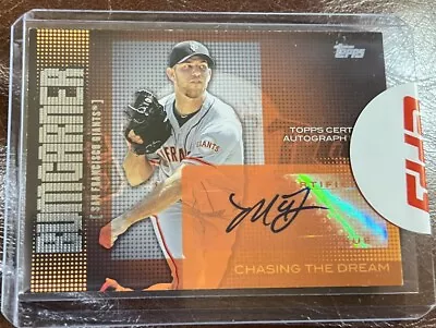 2013 Topps Chasing The Dream Autographs #CDA-MB Madison Bumgarner Auto Giants • $64.99