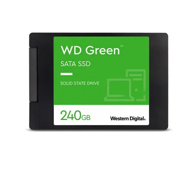 Western Digital WD Green 240GB 2.5' SATA SSD 545R/430W MB/s 80TBW 3D NAND 7mm 3 • $79