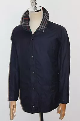 Men's BURBERRY Vintage Fleece Lining Navy Jacket Size S • $111.90