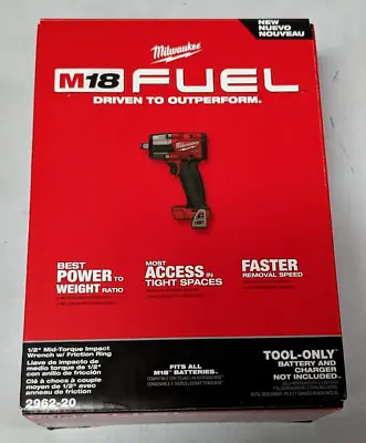 Milwaukee M18 FUEL Gen-2 18V Lithium-Ion  1/2 In. Impact Wrench 2962-20 *NEW* • $164.99