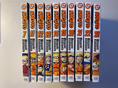 Naruto Shonen Jump Manga English Assorted 10 Volumes Masashi Kishimoto • $100