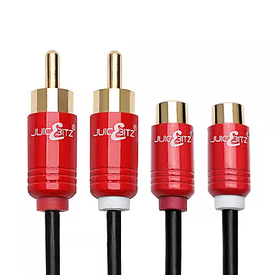 £7.59 • Buy Male To Female RCA Extension Cable Shielded Stereo Phono 1m 2m 3m 4m 5m 7m 10m