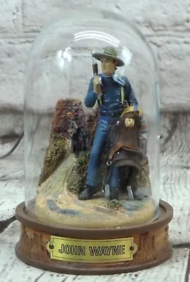 JOHN WAYNE Franklin Mint Limited Edition Hand Painted Sculptures With Glass Dome • $25