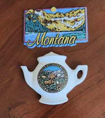 Vintage Montana Souvenir Refrigerator Magnets - Lot Of 2 • $5.99