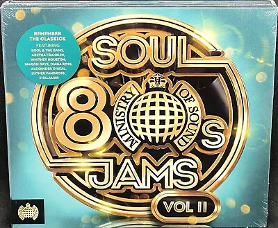 MINISTRY OF SOUND - 80s SOUL JAMS VOL II TRIPLE CD ALBUM (2019) NEW / SEALED • £3.99