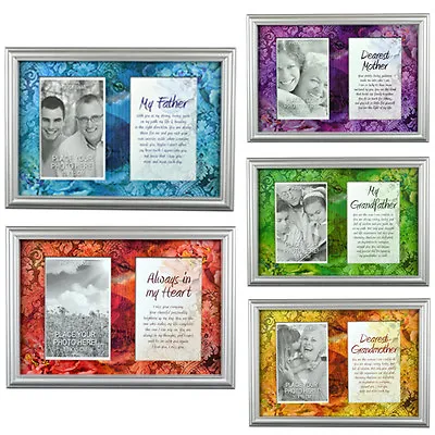 Personal Photo Frame And With Stand Memory Picture Print Message Wall Hanging • £3.99