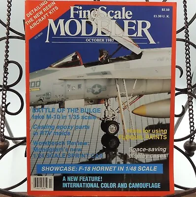 Fine Scale Modeler Magazine October 1987 Floquil Paints Casting Epoxy Parts F-18 • $9.95