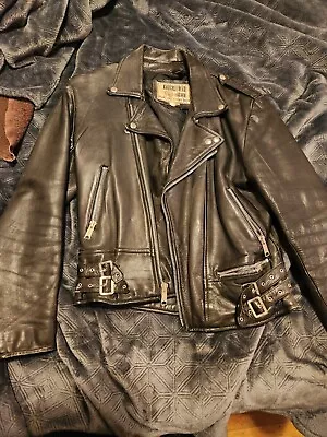 Vintage 80s Knucklehead Leather Allston Beat Biker Jacket Size 38. Minimal Wear • $150