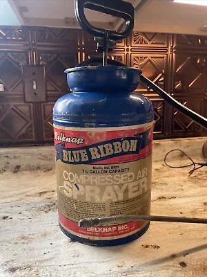 Belknap’s Blue Ribbon Vintage  1-1/2 Gallon Compressed Air Sprayer Model BR21 • $65
