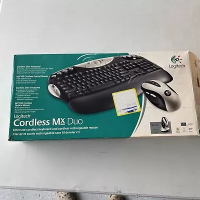 Logitech Cordless MX Duo Elite Keyboard & MX700 Optical Mouse - NEW OPEN BOX • $100
