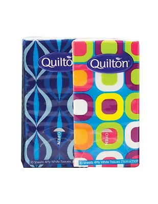 Quilton 4 Ply Pocket Tissue 10's X 18 • $22.95