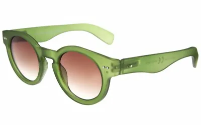 £8.07 • Buy Thick Round Frame Matt Green Translucent Keyhole Steampunk Vintage Sunglasses