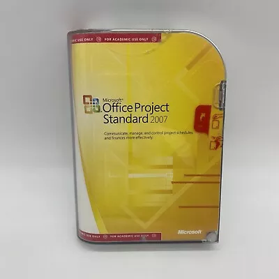 Microsoft Office Project Standard 2007 Academic Full Version New Sealed • $67.45