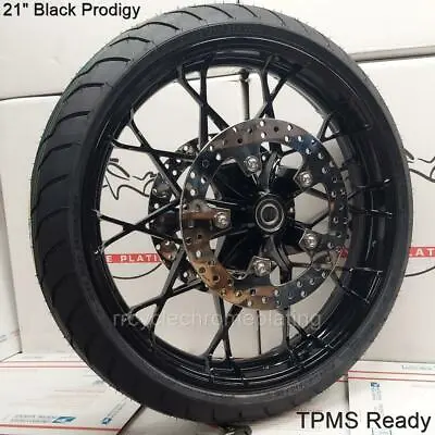 $1595 • Buy Harley 21  Black Prodigy Front Wheel Shinko Tire Rotor 08-22 Road Glide FLTR