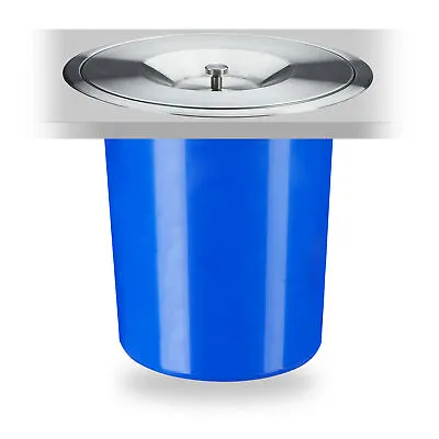 Waste Bin For Worktop 5l Capacity Integrated Under Sink Kitchen Stainless Steel • £56.90