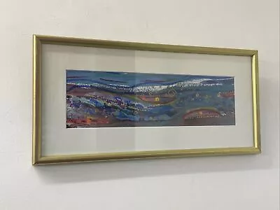 £32 • Buy Original Painting By Evelyn Wright “ Sea”  40 By 20cm Signed By Artist