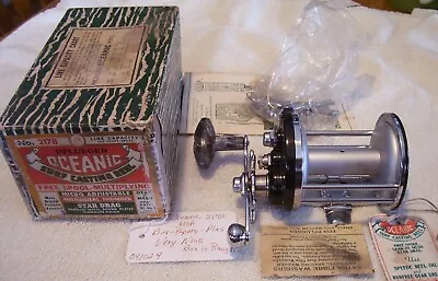 032524 Pflueger Oceanic 2178  Reel Read Tag Read Tag Excellent  Box Papers Plus • $49.95