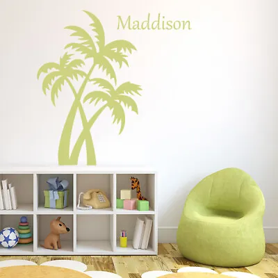 Personalised Name Palm Tree Wall Sticker WS-44294 • $53.88