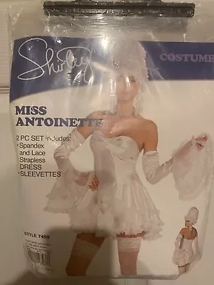 NWOT Miss Lady Marie Antoinette Costume Adult Size M/L Dress & Sleevelets White • $39.99