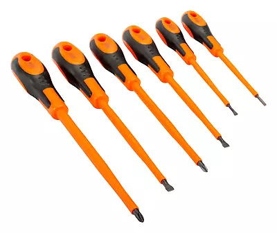 BAHCO VDE Insulated Slotted & Phillips Screwdriver Set - 6 Pcs 620-6 • £28.61