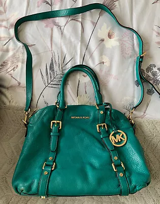 MICHAEL KORS Leather MK Logo Hand Bag Short & Long Straps. Turquoise. • £69.99