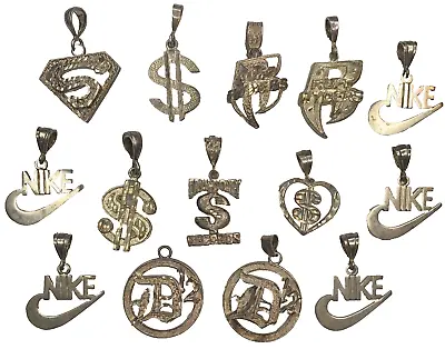 LOT 14 Hip Hop Rapper Bling Ruff Ryders Cash Money Nike Detroit D12 Pendants • $189.95