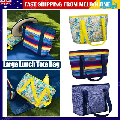 Large Lunch Bag Jumbo Tote Bag Cooler Picnic Beach Handbag Ice Stylish Storage • $24.95