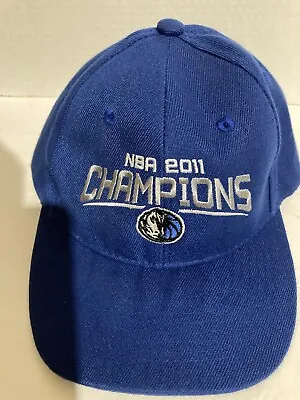 Dallas Mavs Hat NBA Cap 2011 Champions Blue Strapback • $14.75