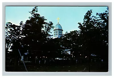 Martha's Vineyard Campground Oak Bluffs MA Lighted Cross 1960 Old Postcard • $7.99