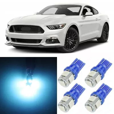 10 X ICE Blue Interior LED Lights Package For 2015 - 2018 Ford Mustang +TOOL • $11.99