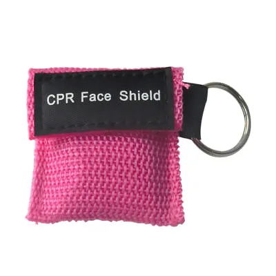 1x  Pink CPR Resuscitation Face Shield With Filter First Aid Resus Shield • £2.28