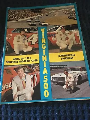 1973 Virginia 500 At Martinsville Speedway Nascar Race Program April 29 1973 • $17.95